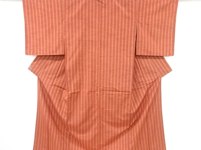 JAPANESE KIMONO / TSUMUGI / WOVEN STRIPE